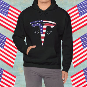 Tesla Logo Shirt 45 47 Trump Shirt