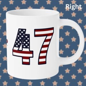 Trump 45 and 47 Mug, Trump Victory Mug