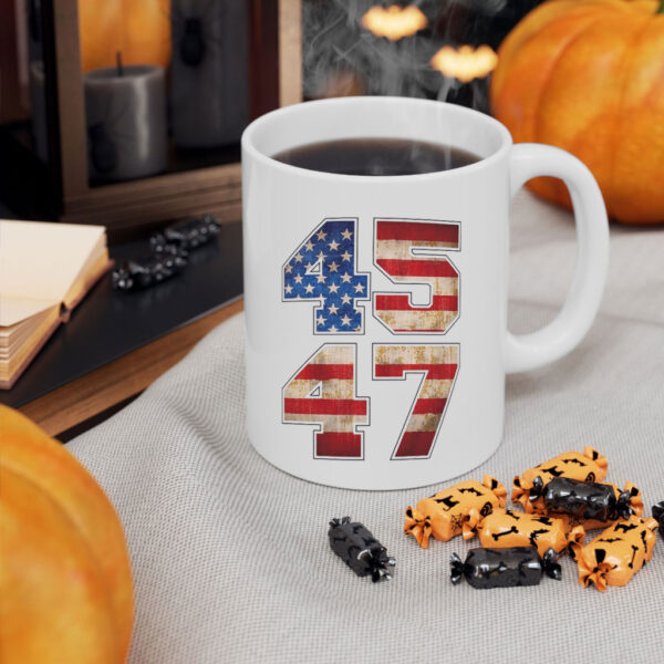 Trump Election 2024 Coffee Mug Trump Support 45-47 Mug