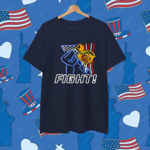 Trump Fight Neon Sign Tee Shirt