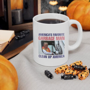 Trump Garbage Coffee Mug, Funny 2024 2025 Supporter Gift