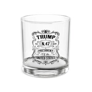 Trump N.47 President of the United States Rocks Glass