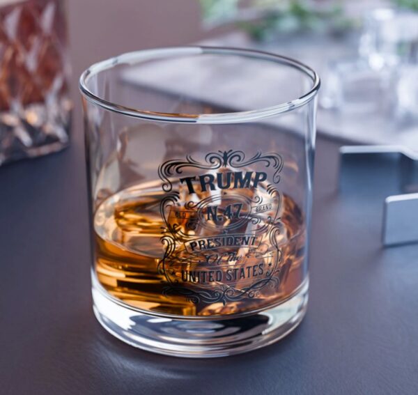 Trump N.47 President of the United States Rocks Glass