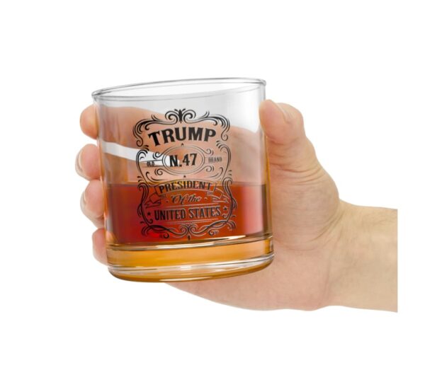 Trump N.47 President of the United States Rocks Glass