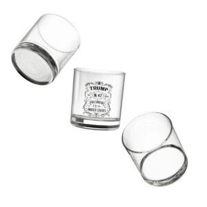 Trump N.47 President of the United States Rocks Glass