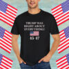Trump Was Right About Everything Women’s Shirt