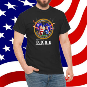 Trump and Elon Musk DOGE Department of Government Efficiency USA Flag Shirt