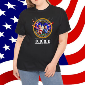 Trump and Elon Musk DOGE Department of Government Efficiency USA Flag Shirt