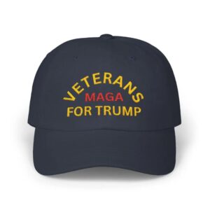 Veterans MAGA For Trump Embroidered Classic Dad Cap