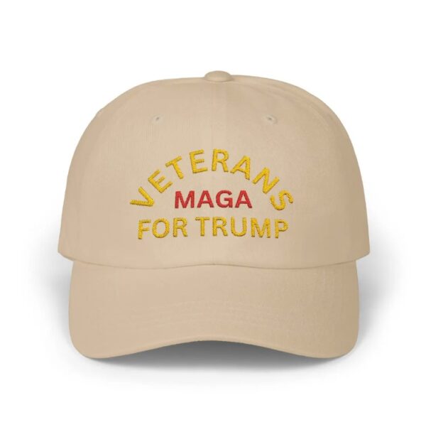 Veterans MAGA For Trump Embroidered Classic Dad Cap