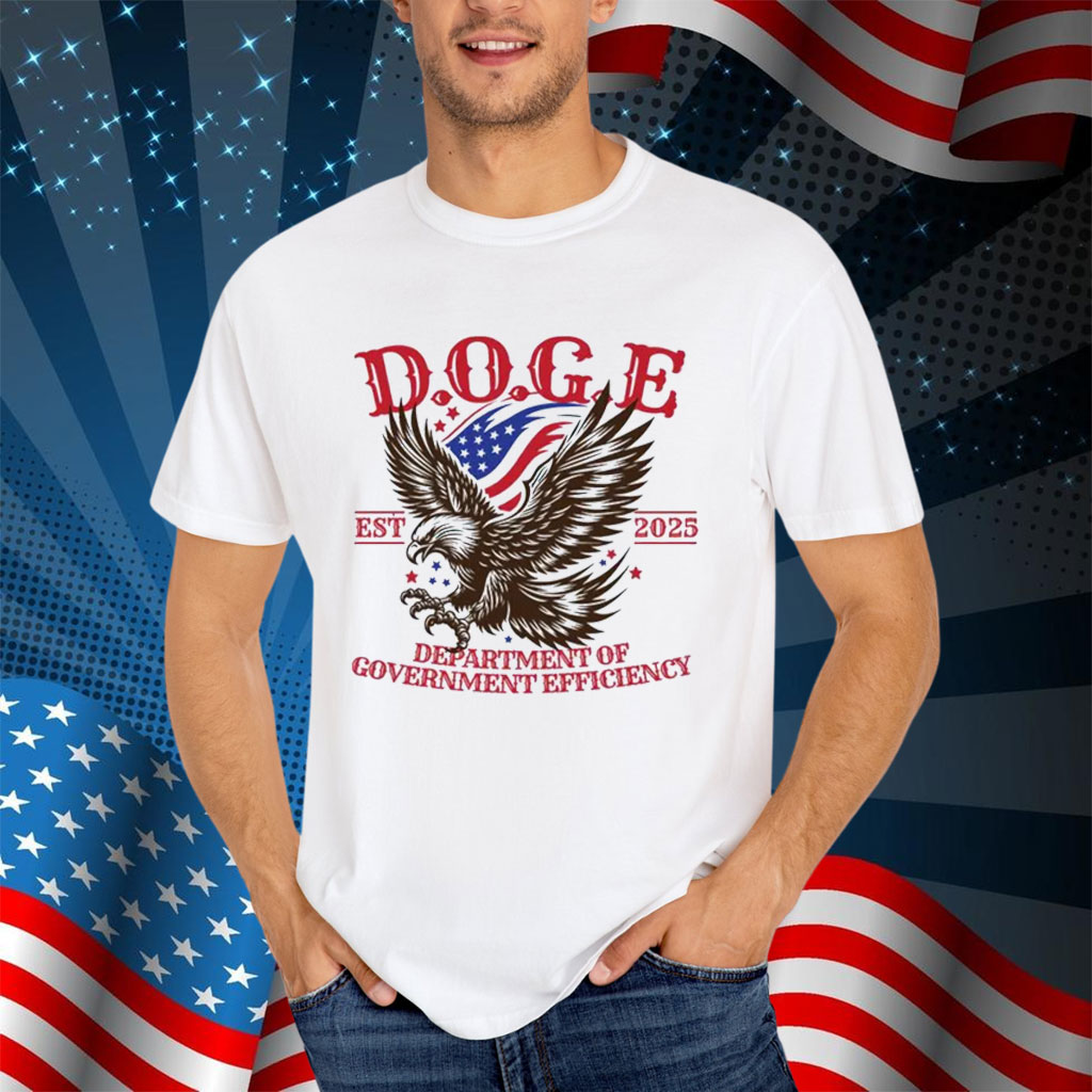 Department of Government Efficiency Doge Elon Musk Eagle Patriotic 2025 Shirt