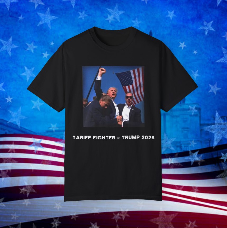 Tariff Fighter – Trump 2025 Protecting America Tee Shirt