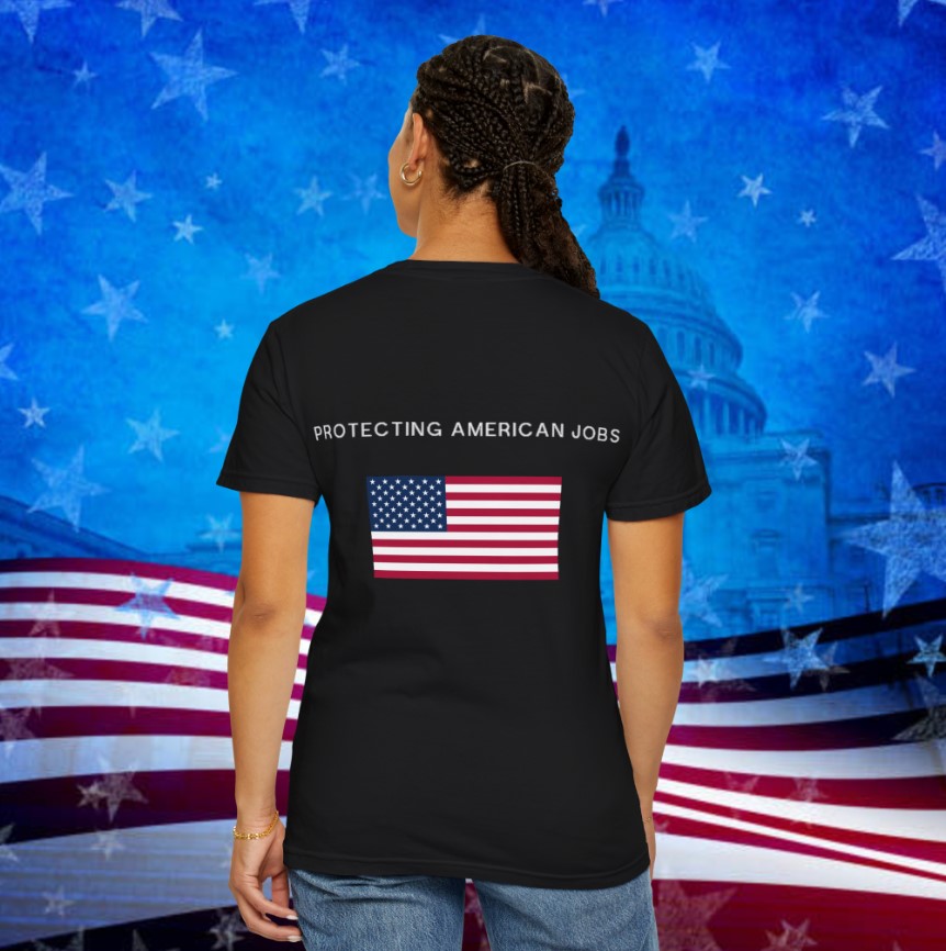 Tariff Fighter – Trump 2025 Protecting America Tee Shirt