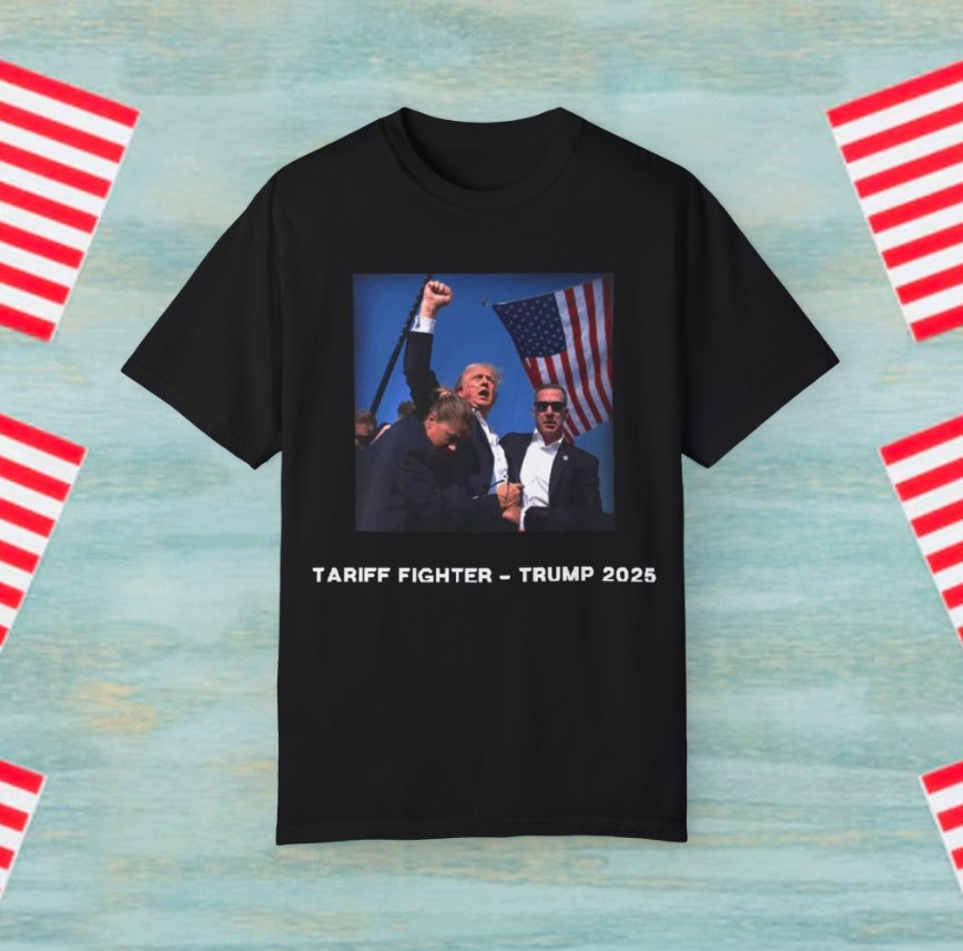 Tariff Fighter – Trump 2025 America First, Always Tee Shirt