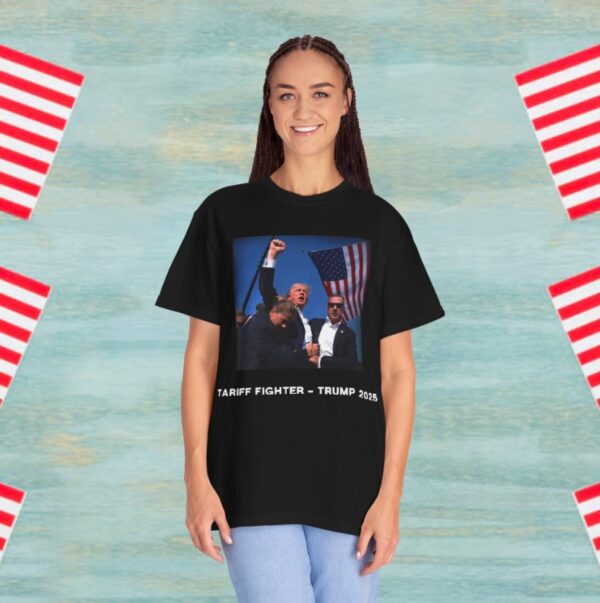 Tariff Fighter – Trump 2025 America First, Always Tee Shirt