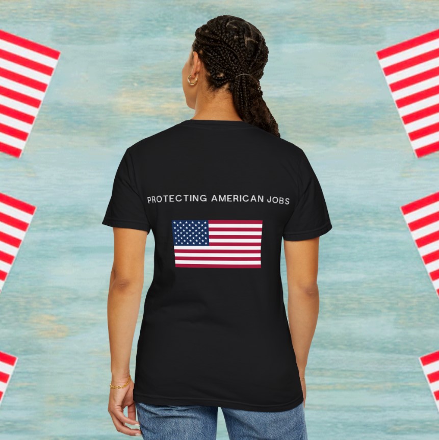 Tariff Fighter – Trump 2025 America First, Always Tee Shirt